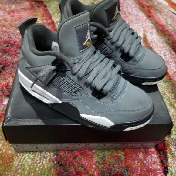 Cool Grey Air Jordan 4 Retro (GS) - Picture 4 of 4